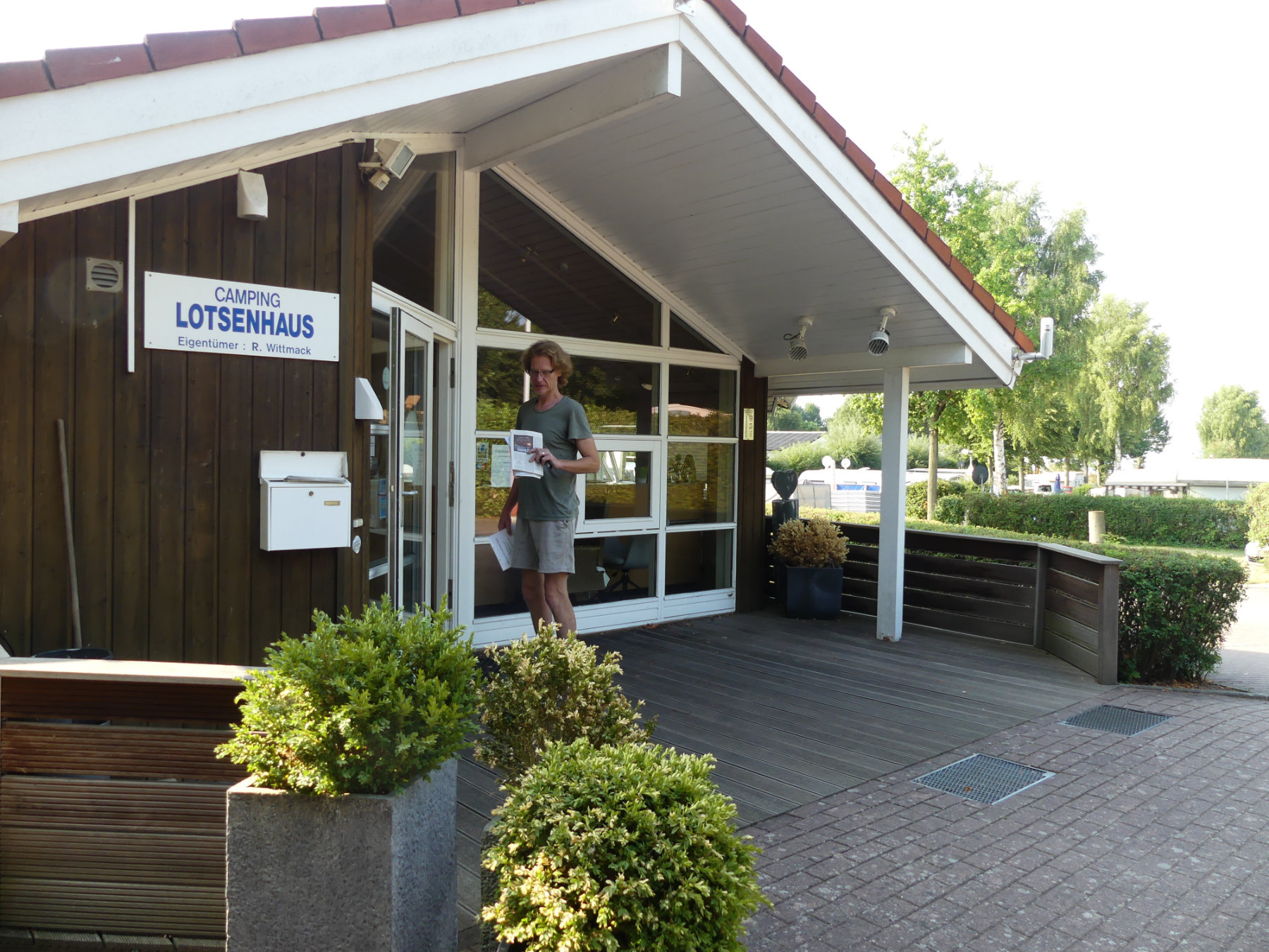 Empfangsgebäude Campingplatz Lotsenhaus
